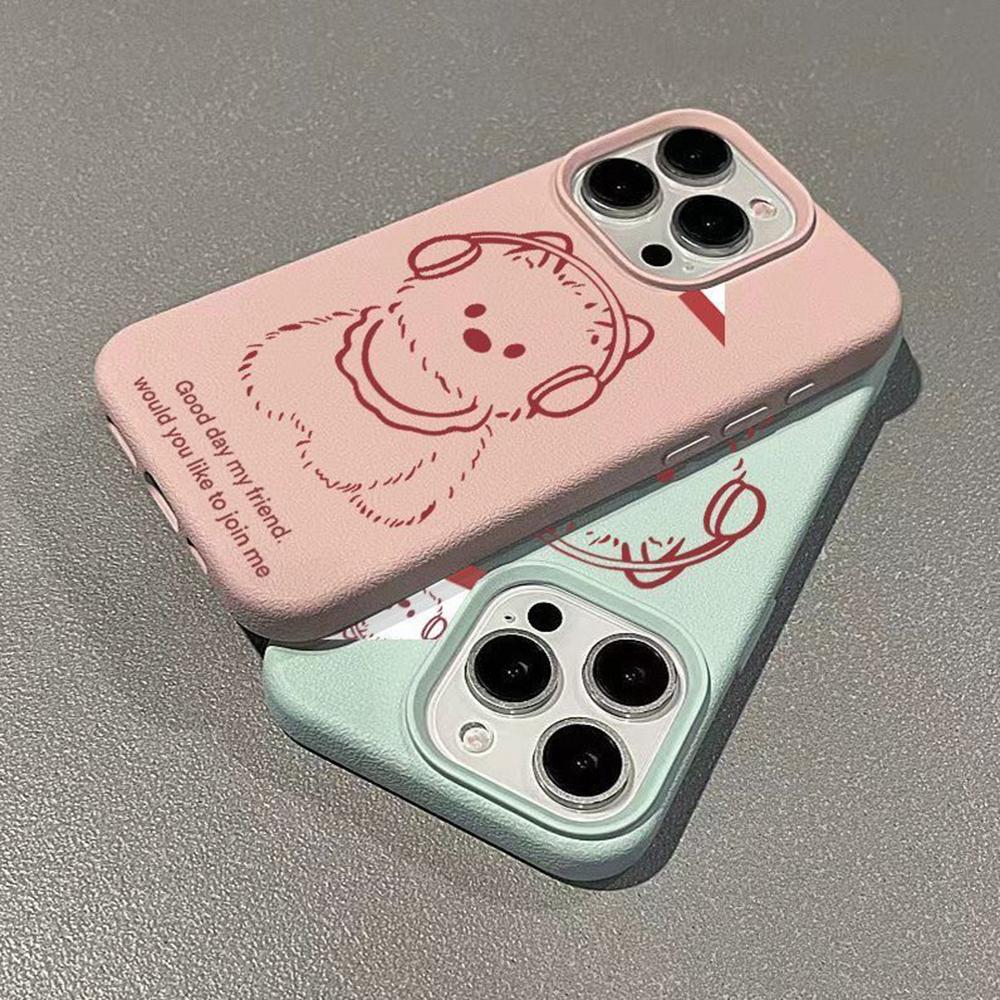 Phone Case for iPhone 11 13 XR XS Max Case iPhone 12 14 15 16 Pro Max 12 Pro 15 Plus Leather Painted Waterproof Drop-proof and Wear-resistant Cartoon