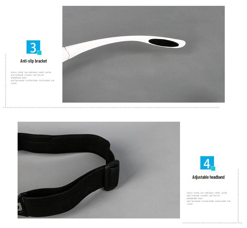 Five Magnification Lightweight 3.5x Head-mounted Reading Magnifier with Interchangeable Frame/Headband