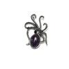1Pc Colourful Diamonds Gemstones Octopus Brooches, Reiki Healing Crystal Amethyst Agate Opal Gemstone Brooch Pin, Energy Natural Stone Brooch Jewelry