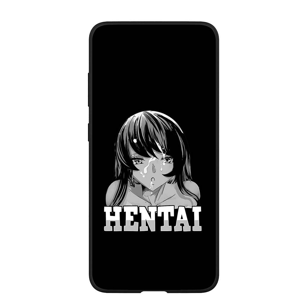 Fodral för Samsung Galaxy S25 S24 S23 iPhone 16 15 Xiaomi Redmi Note 14 13 12 16E X 11 Pro Max OPPO Moto Huawei Ahegao Harajuku Tecknad Tjej Waifu Skydd