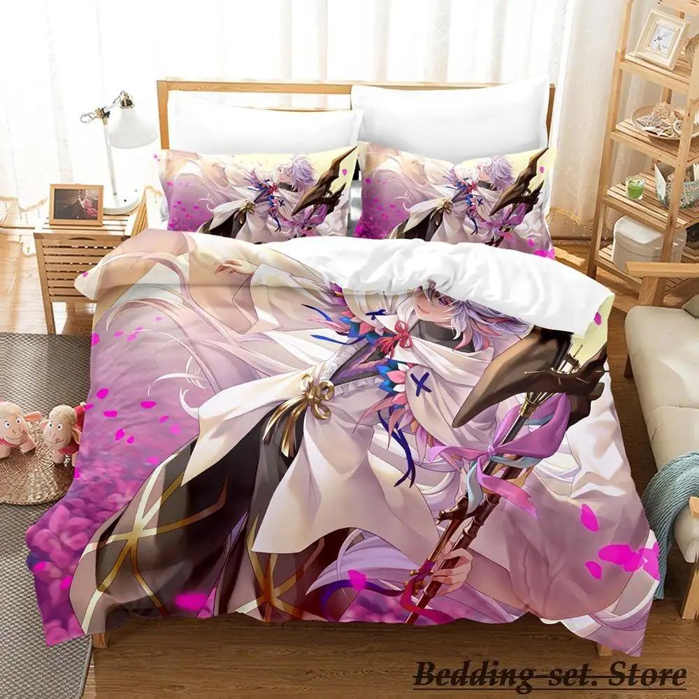 Trendy Cozy Single Twin Full Queen King Fate Grand Order Merlin Size Bed Aldult Kid Bedroom Duvetcover Sets Anime Quilt