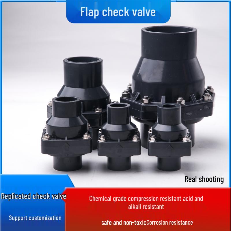 PVC Flip-Flap One-Way Check Valve for Anti-Backflow, Vertical & Horizontal Use