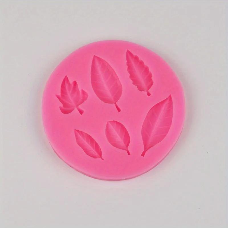 1Pc Silicone Lace Mat Banana Leaf Cake Mold 3D Craft Sugar Embossed Decorating Mould Baking Tool