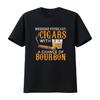 Weekend Forecast Cigars Chance of Bourbon Cigar For Dad T Shirt Vintage Washed Casual Stretched Soft Graphic Breathable Fashion