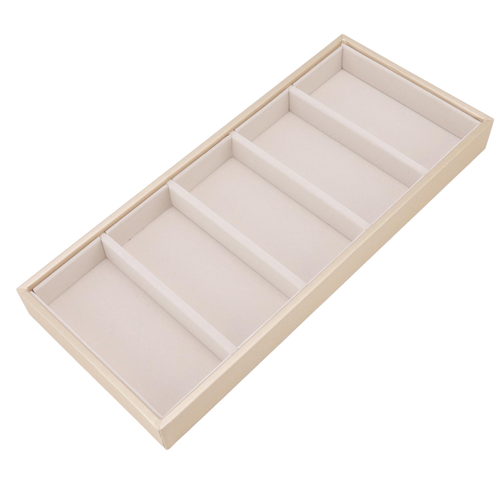 

5-коміркова Футляр для Окулярів Багатофункціональний Економія Місця 5-місний Тримач для Сонцезахисних Окулярів Коробка для Зберігання бежевий