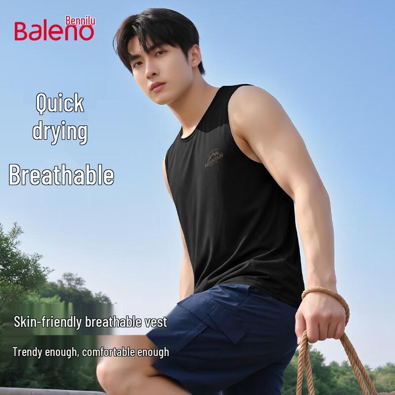 Baleno Men s Ice Silk Sleeveless T-Shirt L