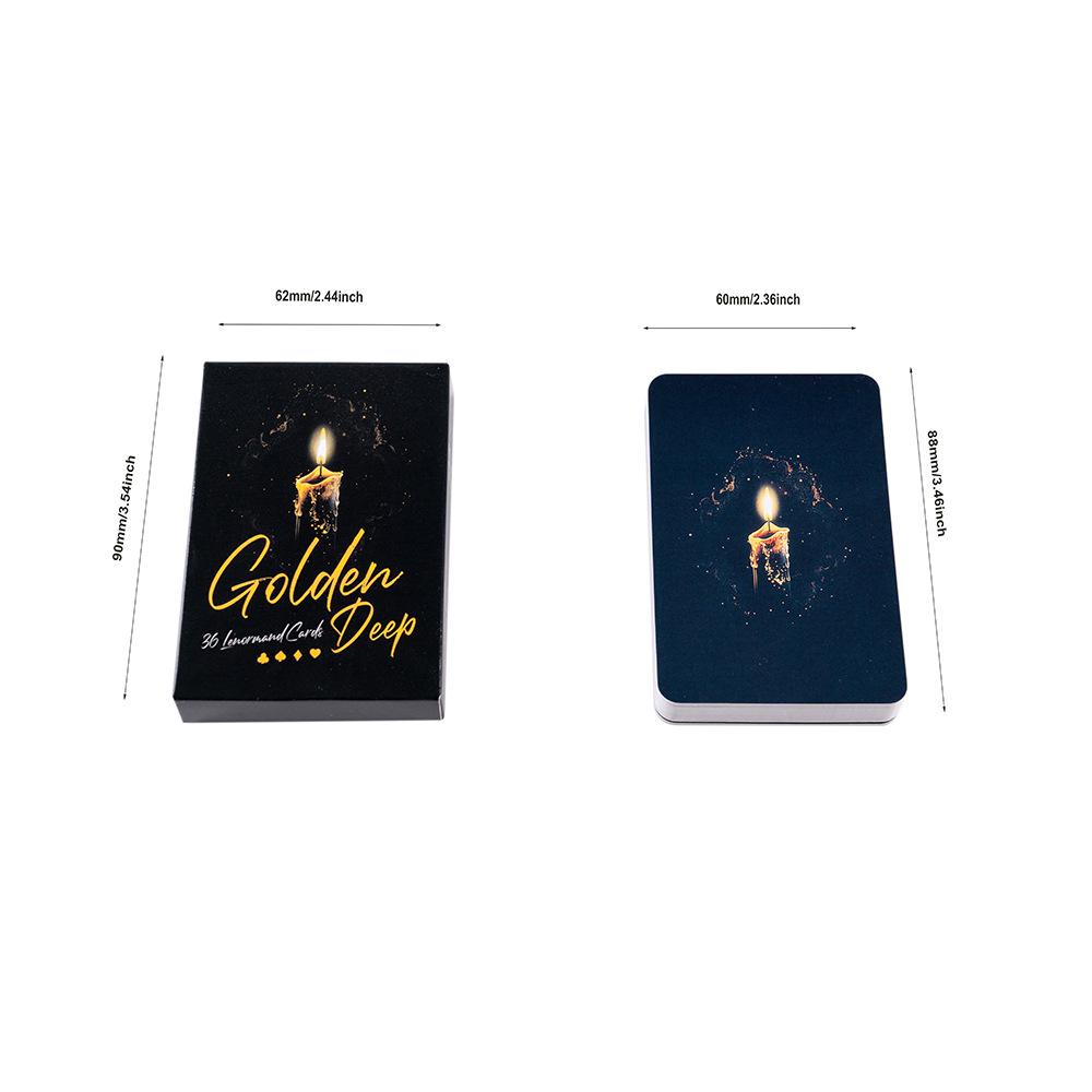 Golden Gradient Lenormand Cards
