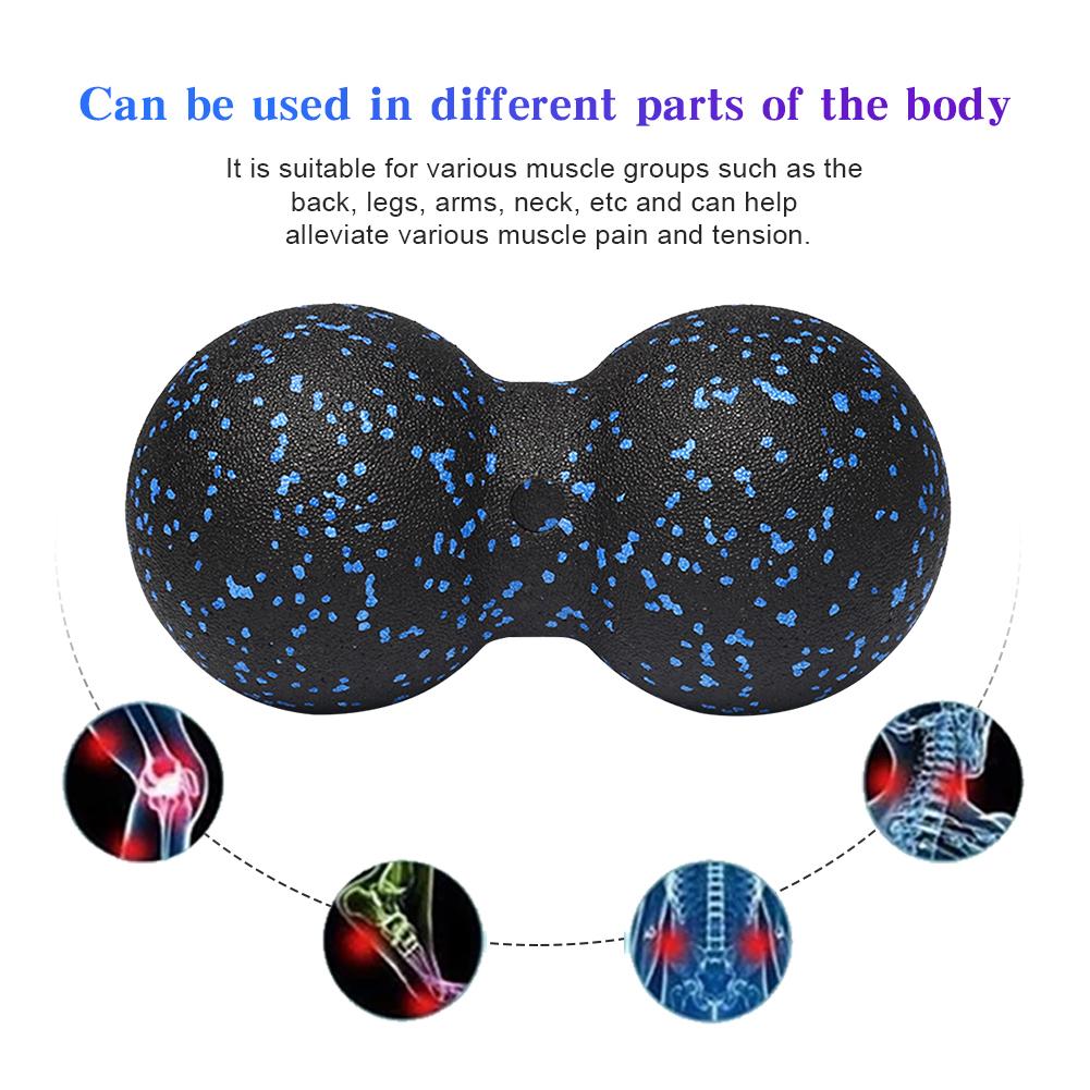 Peanut Massage Ball Deep Tissue Roller Relax Tight Muscles Peanut Balls Myofascial Release EPP Exercise Ball for Home Use