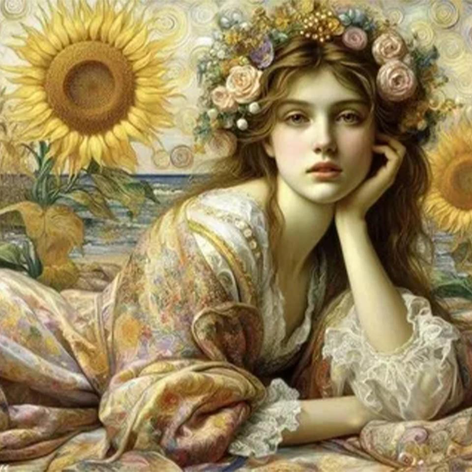 5D DIY Diamantový obraz Evropa Žena Plný Čtverec Kulaté Diamantové vyšívání Sada Mozaika Zvířata Umění Domácí dekorace Dárek