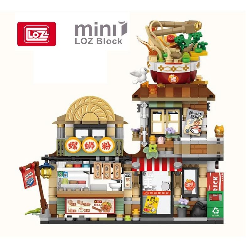 Loz Blöcke DIY Bausteine Niedliche Weihnachtsartikel Spielzeug Moc Hütte Lebensmittelgeschäft Juguetes Süßigkeitenhaus Geschenke Mädchen Geschenk Neuestes Jahr