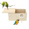 Wellensittich Nistkasten Holz Papagei Zuchtnest Käfig Haus Nistkästen Für Vögel Mit Sitzstange Vogelkäfig Paarungsbox