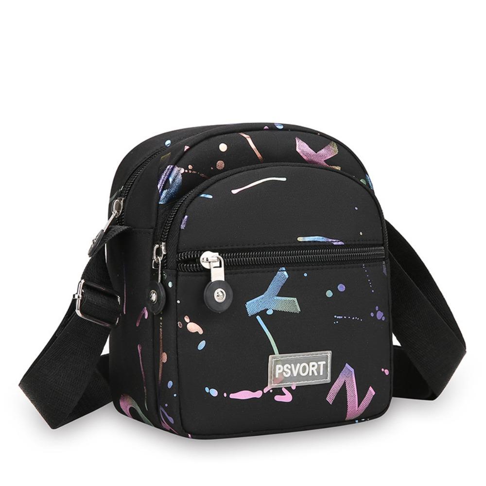 

Women Causal Messenger Bag Shoulder Bag Multi Layer Nyl Bag Female Crossbody Bags Woman Crossbody Mother Bag Shoudler Bag чёрный
