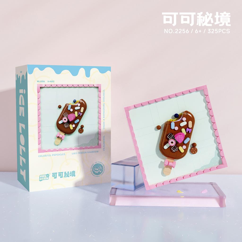 Cake MOC Building Blocks Toys Sets Ice Cream Mini Block Construction Set DIY Bricks Toys for Kids Birthday Gifts Home Decoration