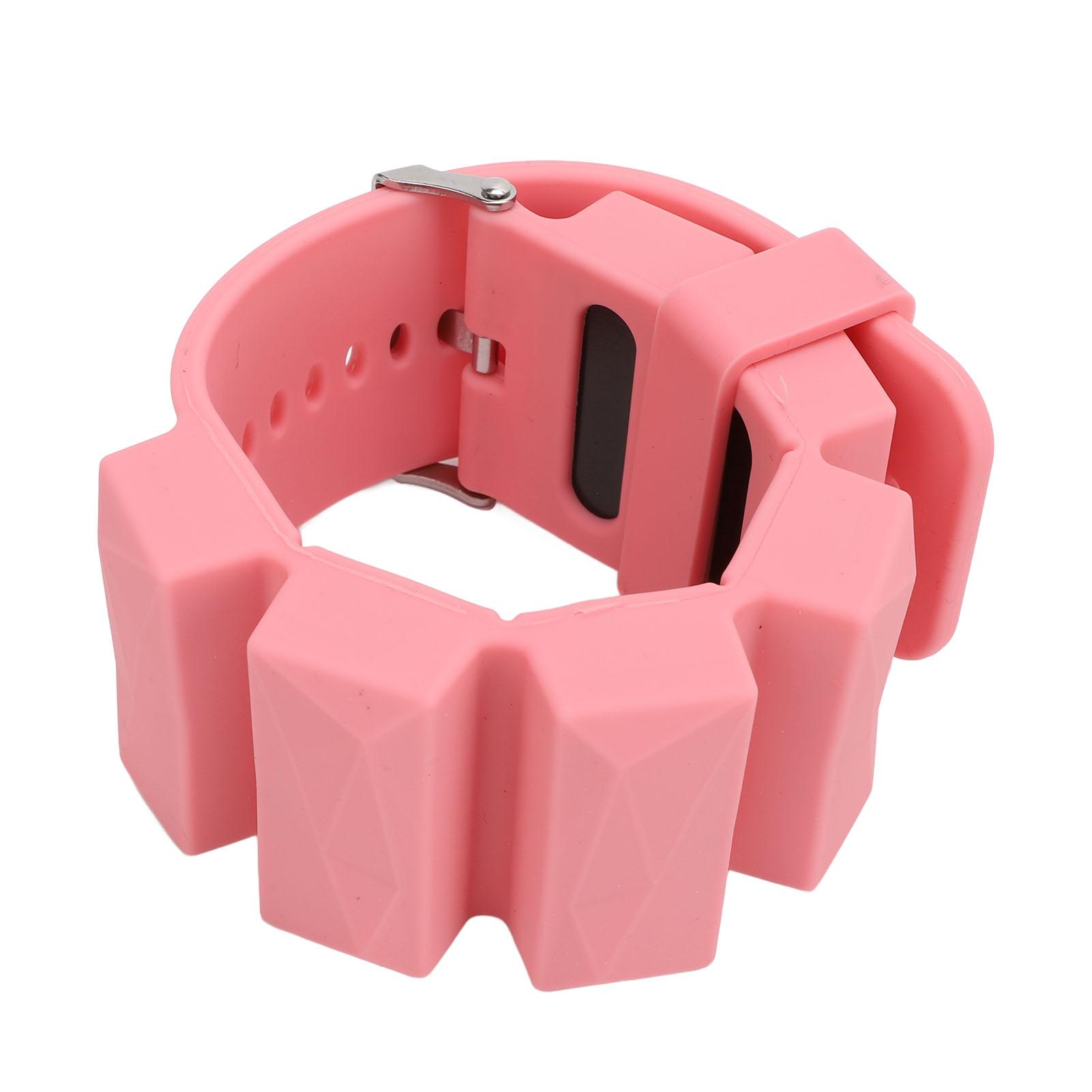 

Утяжелитель для лодыжки, утолщенный силиконовый регулируемый утяжелитель для запястья, для бега на открытом воздухе розовый