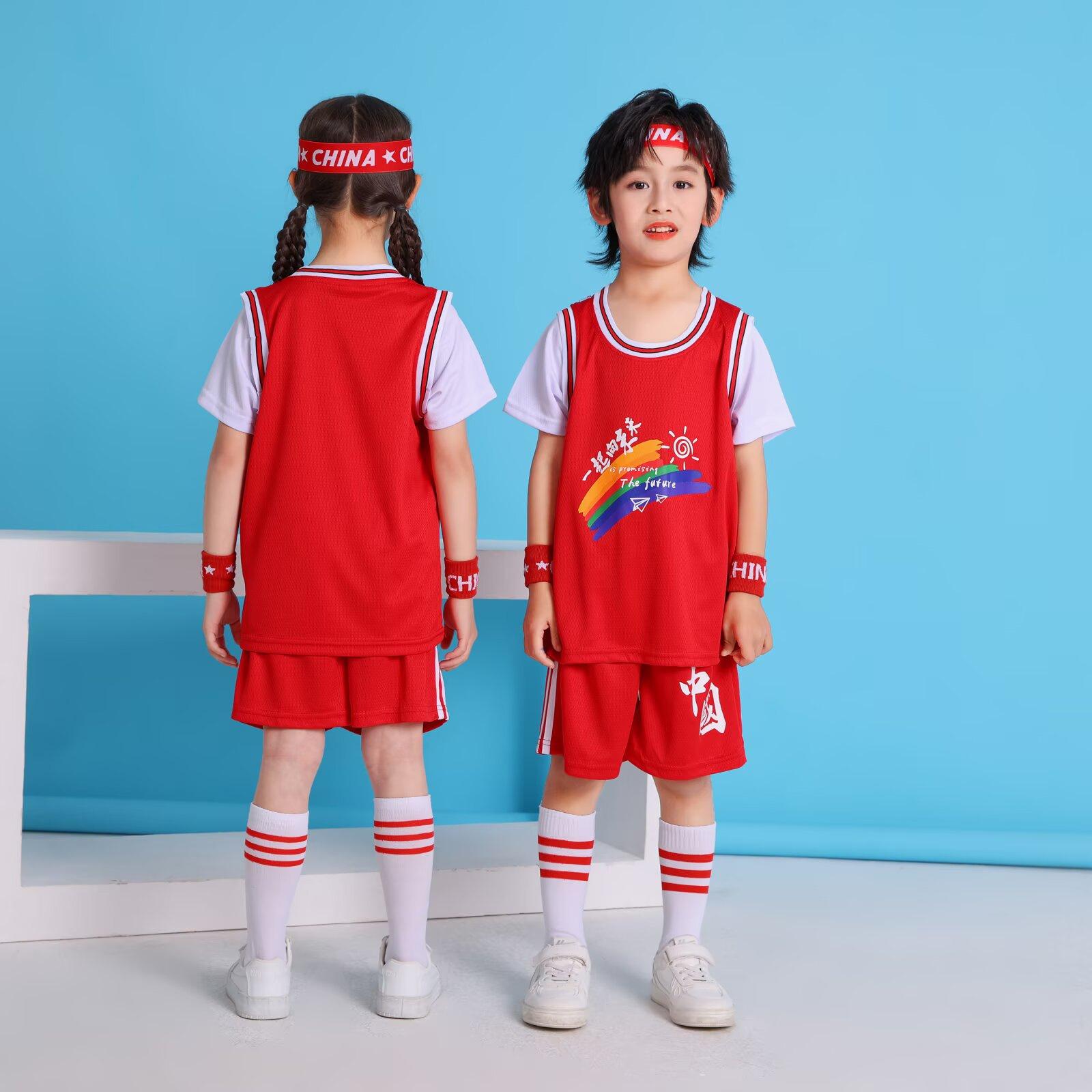 

Jcn74 Fake Two-Piece Short-Sleeved Children S Adult Children S Basketball Clothing Kindergarten Performance Clothing Competition Clothing Size 16-5Xl 16 yards/100