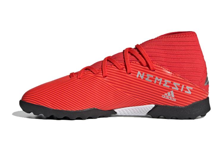 

Adidas Slip Resistant Mid top Kids Soccer Shoes Black Red Kids F99941 35.5