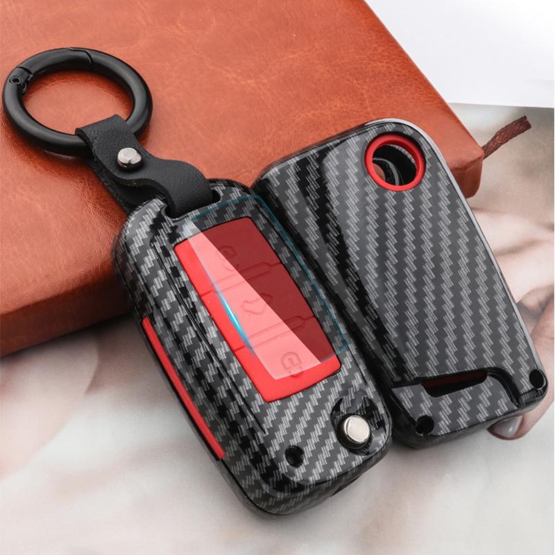 Car Key Case Cover For VW Volkswagen Polo Golf 4 5 6 7 T5 MK7 Tiguan Passat B6 B5 Skoda Octavia A5 A7 Seat Leon FR 2 Ibiza Ateca