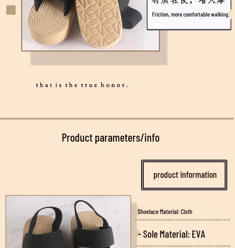 New Roman EVA Women's Mid-Heel Sandals - Round-Toe, Flat-Bottom Slippers for Outdoor, Summer 2024