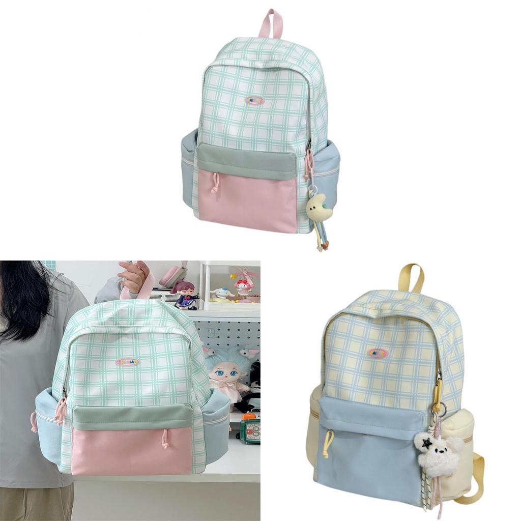 Oxford Fabric Girls Backpack With Design For School Use