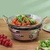 Stainless steel honeycomb skillet 1pc 25.5cm/10inch home cooking picnic pot with handle lyp013