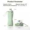 600Ml Silicone For Sports Tumbler Leak Proof Reusable Collapsible Water Bottles Foldable