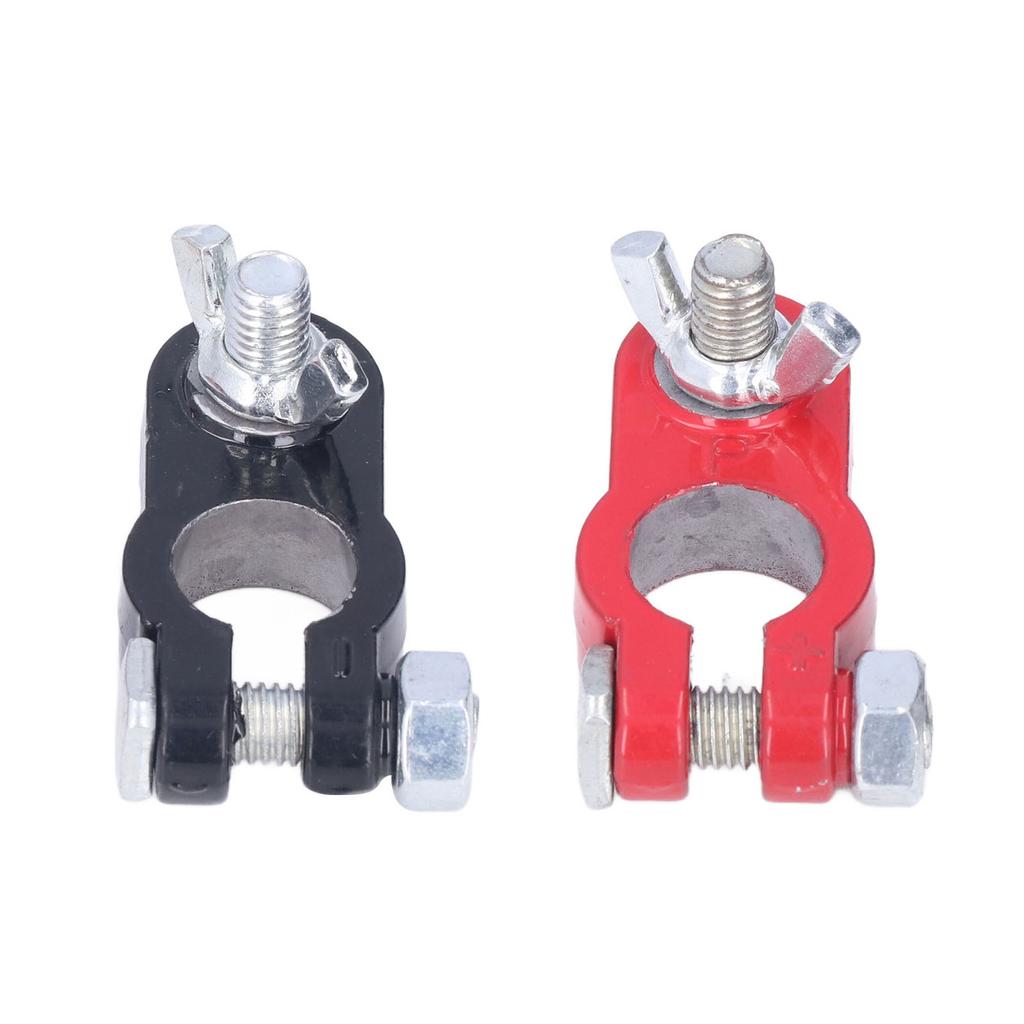 2 Stück Batterieklemmen Schnellverschlussverbinder Schwarz Rot Universal für Autos LKWs Boote