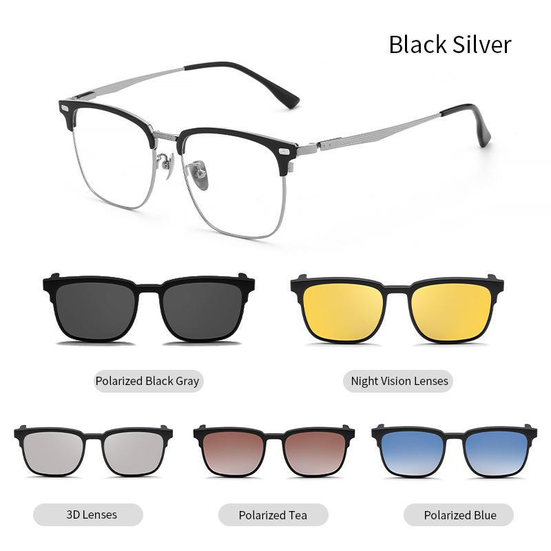 

Новые магнитные очки для коррекции зрения, мужские и женские очки TR90 с пружинными ножками, поляризованные солнцезащитные очки ночного видения, оптические очки 8899