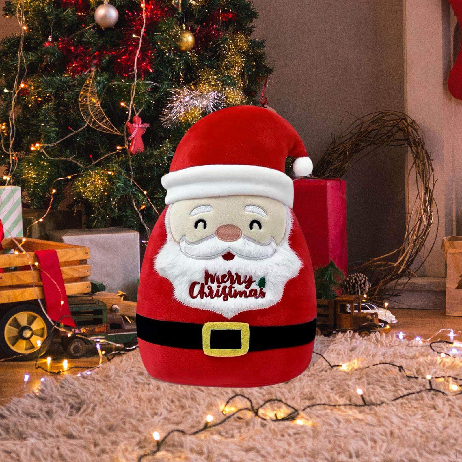 

Christmas Toy Doll Xmas Party Favors Comfortable Home Decoration Gift Hugging Stuffed Animal for Santa Shape