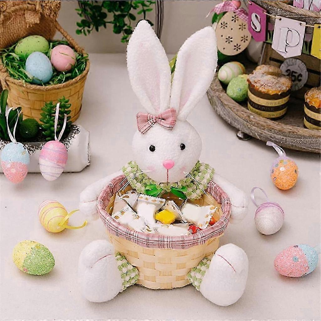 Easter Candy Dish, Bunny Easter Basket, Easter Candy Storage Basket, Gift Box for Table Decor Easte