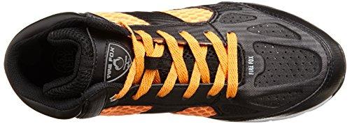 Co-cos Nobuoka Fire Fox HZ-340 Safety Work Shoes, High-Cut with Toe Cap and Flexible Sole, Orange, Size 24.5cm