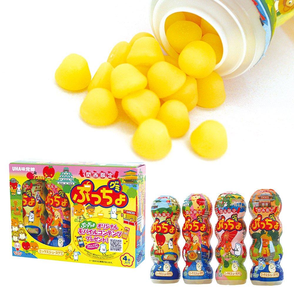 

Mikakuto Kansai Limited Puccho Gummy Mixed Juice Flavor 32g x 4 bottles