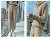 Women's Mid-Length Hooded Mink Velvet Sweater Dress - Thick Knit, Loose Fit, Autumn/Winter Pullover.