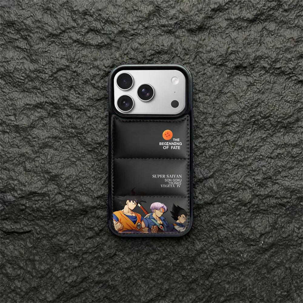 

Seven Dragon Balls Down Jacket Anti-Fall Case for iPhone 14/13/12/11 & Apple 17/16/15 PROMAX XS Max