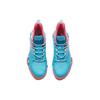 new Anta Rhomboid Shock Absorbers Slip Resistant, Abrasion Resistant, Breathable Mid Top Basketball Shoes Men's Chloro Blue