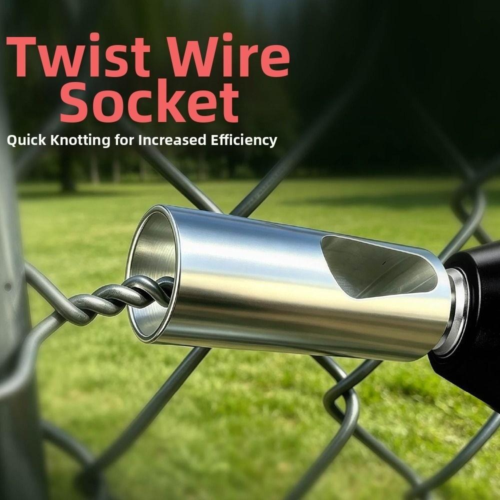 Triangular Shank Fence Wire Twist Tool Drill Wire Tie Tool  For Twist Ties Fixing Chain Link Fence