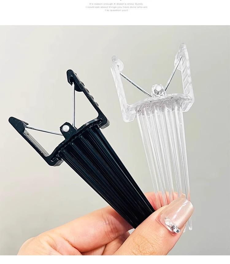 

Douyin Trend: Skull Top Root Volumizing Clips - Seamless Duckbill Clips for Effortless Hair Padding & Styling Black Clip - 1 pc