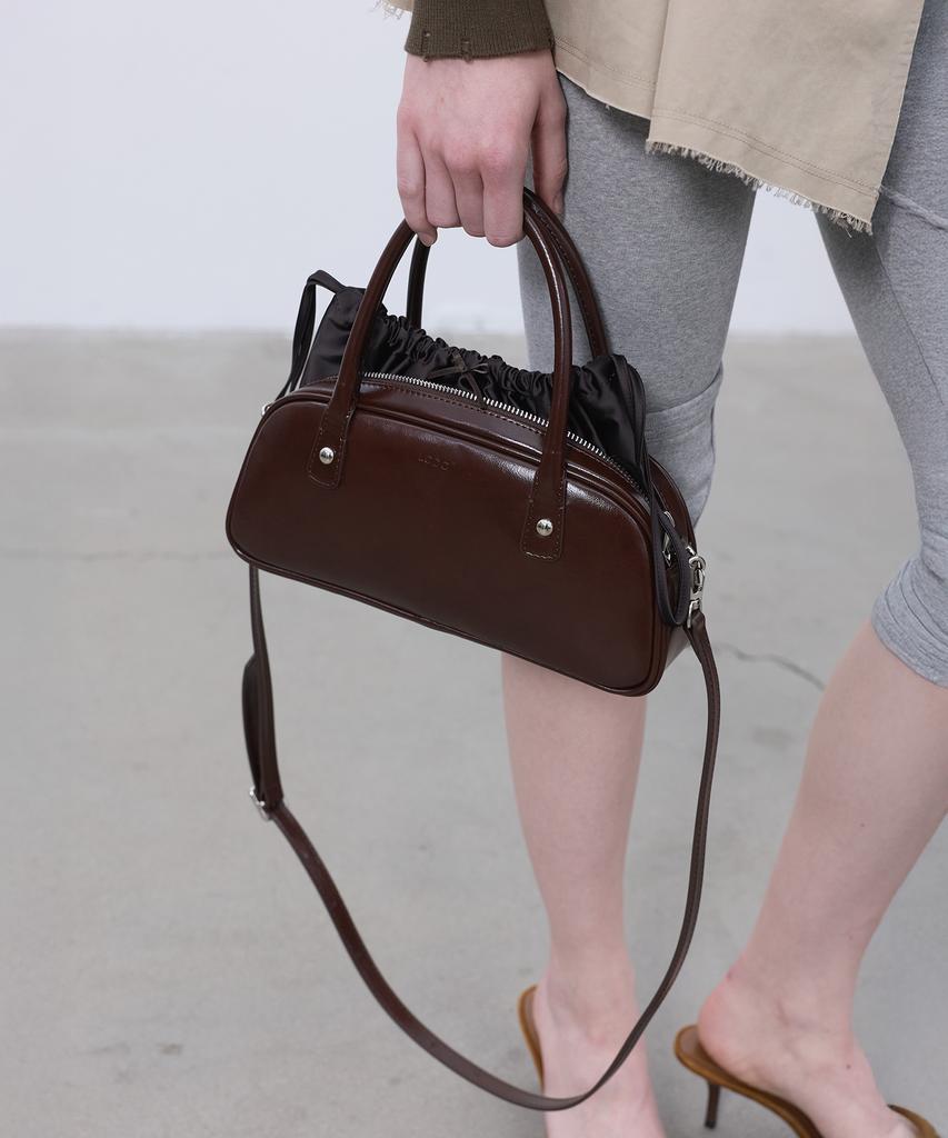 Lcdc™ Ribbon Drawstring Tote Bag (Brown)