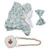 Plush Doll Clothes Cotton and Cloth Bow Tie 20cm Plush Doll Outfits Dress with Strawberry Bag 2
