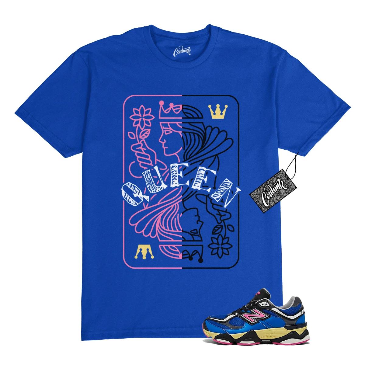 

9060 Blue Oasis Real Pink Black T Shirt to Match QUEEN 3XL