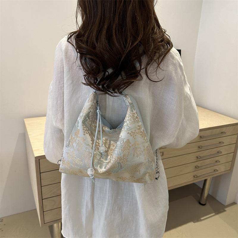 Backpack Fashionable Chinese Embroidery Handbag Brand Versatile Shoulder Bag Chinese Style Tote Bag Trend Designer Travel Wallet