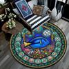 Oceanic Glass Round Area Rug Under Office Chairs Bedroom Living Room Home Decor