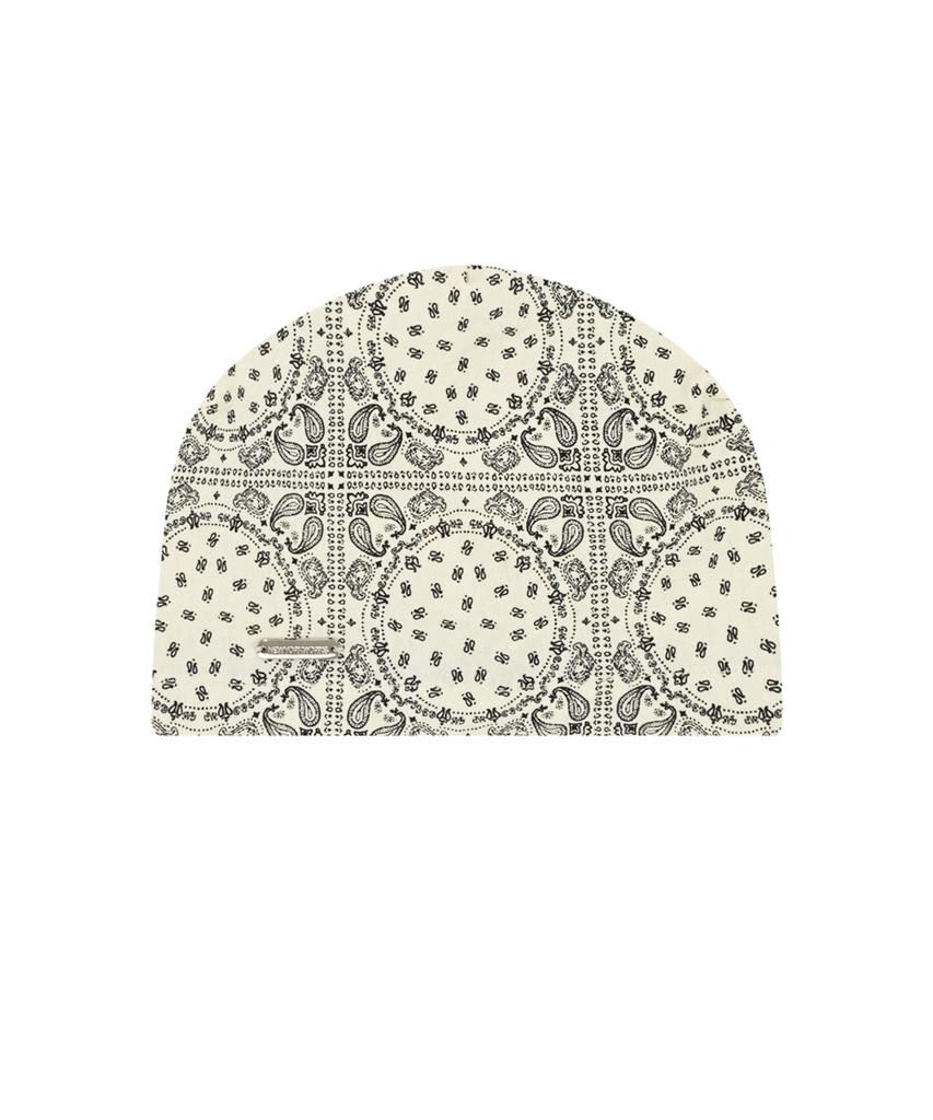 Nyuyogwogseu Summer Paisley Beanie Hat_ Ivory