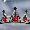 Elegant Rhinestones Crowns Hair Accessory Theater Costume Props Lightweight Metal Bridal Party Headpiece