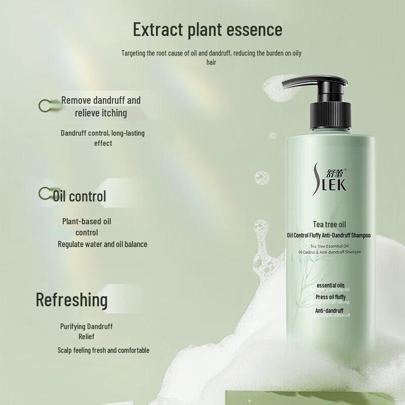 SLEK Tea Tree Oil Control Volumizing Anti-Dandruff Hair Care Set