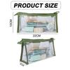 4 PCS Pencil Clear Case, Multifonction Organizer Bag Transparent Travel Cosmetic Bag, Multi-Purpose Office College School Gift
