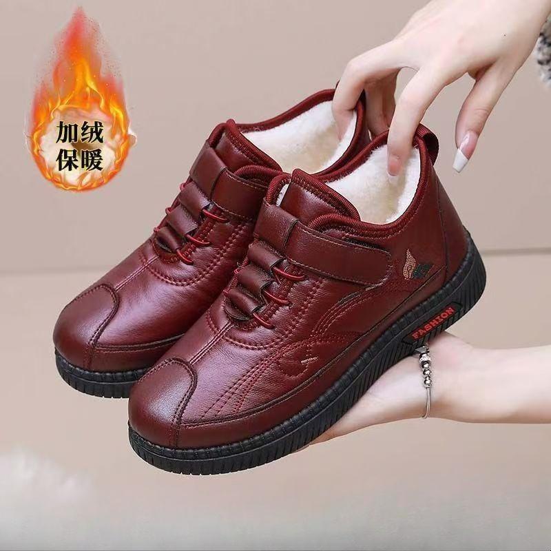 2025 New Winter Women's Cotton Boots Anti slip Comfortable Cotton Shoes Warm Outdoor Anti slip Women's Shoes Zapatos de Mujer