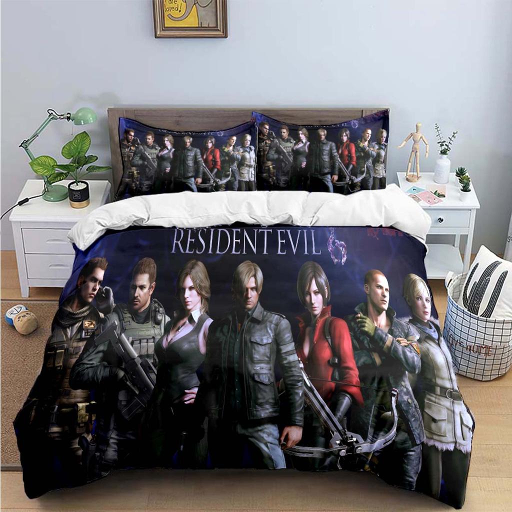 Fashion 3D Movie R-Resident Evil Print Bedding Sets Bed Supplies Set Duvet Cover Bed Comforter Set Bedding Set Luxury Gift