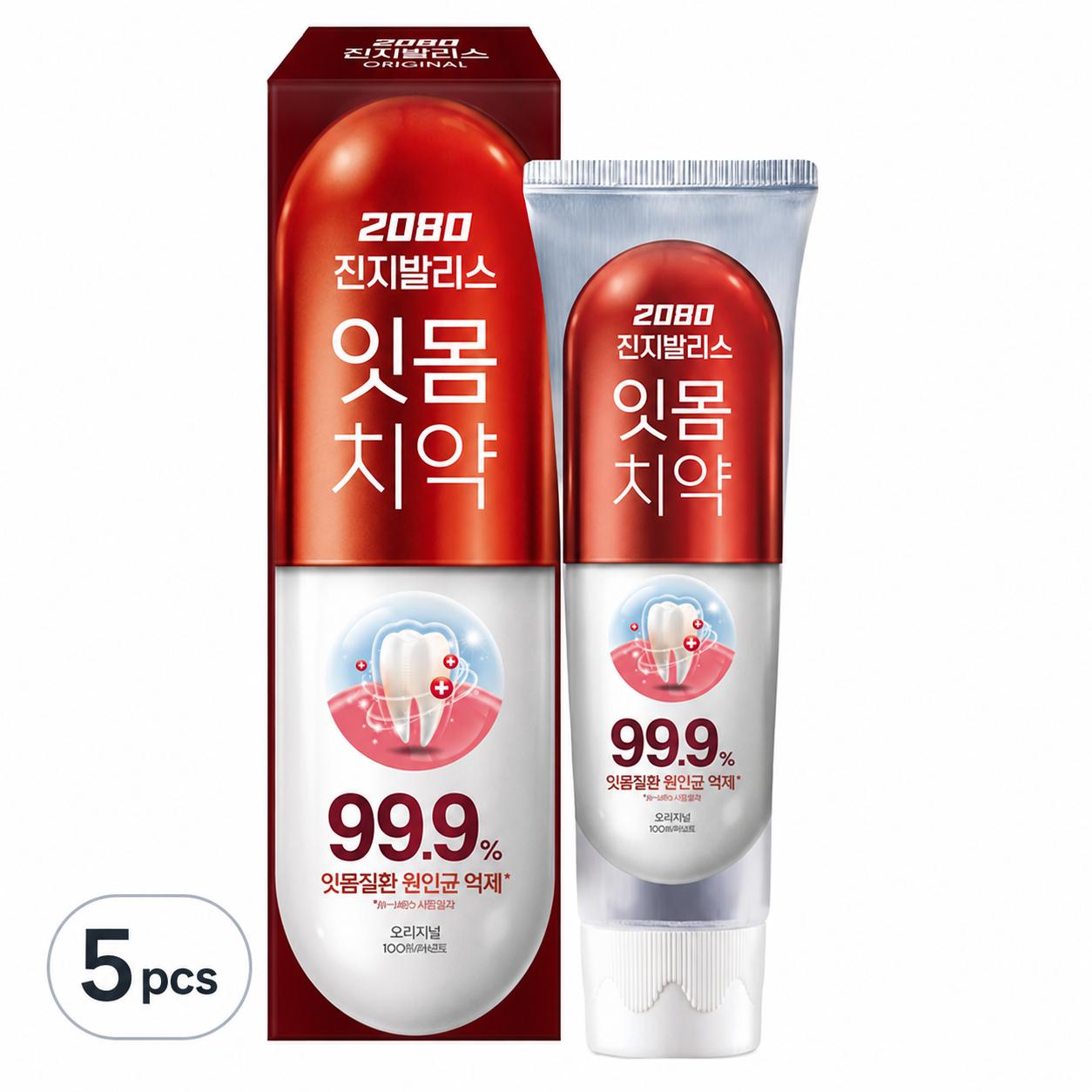 2080 Gingivalis Gum Care Toothpaste Original 150g x 5pcs