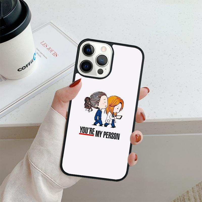

Greys Anatomy TV Show You are my person Phone Case For iPhone 17 Air 16 pro max 15 14 plus 12 13 Cover coque iPhone 12or12pro