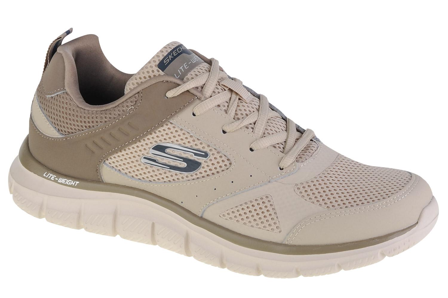 Skechers Track-Syntac, beige Herren-Sneaker 45 beige